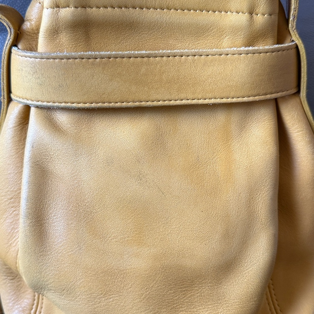 Vintage Coach SoHo Belted Pouch Bag Style # 4156 Yellow - Picture 6 of 16